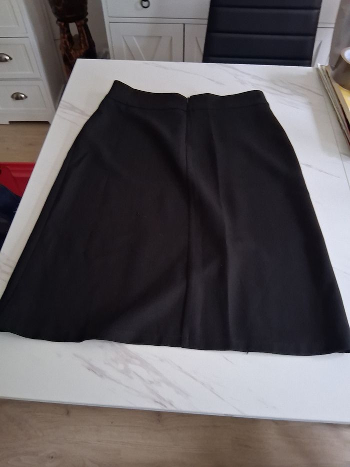 Jupe droite fendu noir " t- 1" - photo numéro 3
