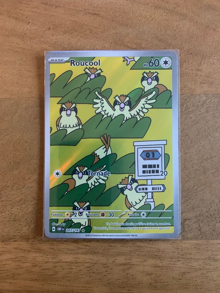 Carte Pokemon Roucool AR 207/197