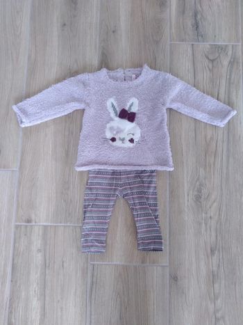 Ensemble fille 12 mois Gemo