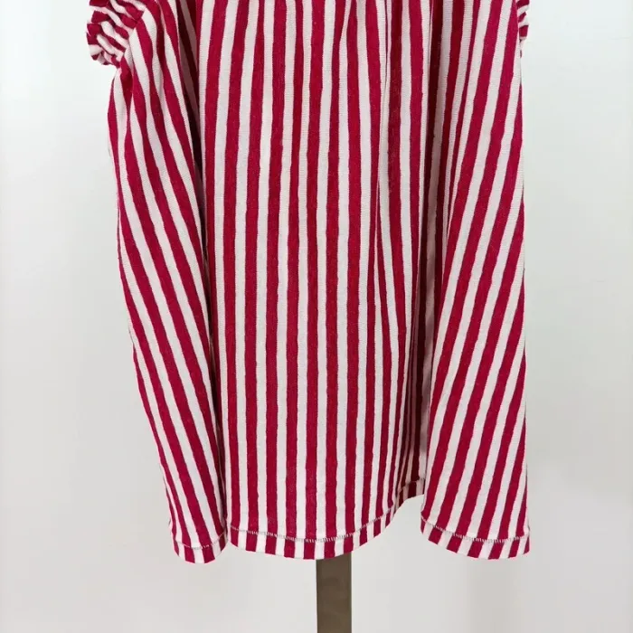 Top d'été rayé rouge et blanc à fines bretelles – Next T.12 A1023 - photo numéro 8