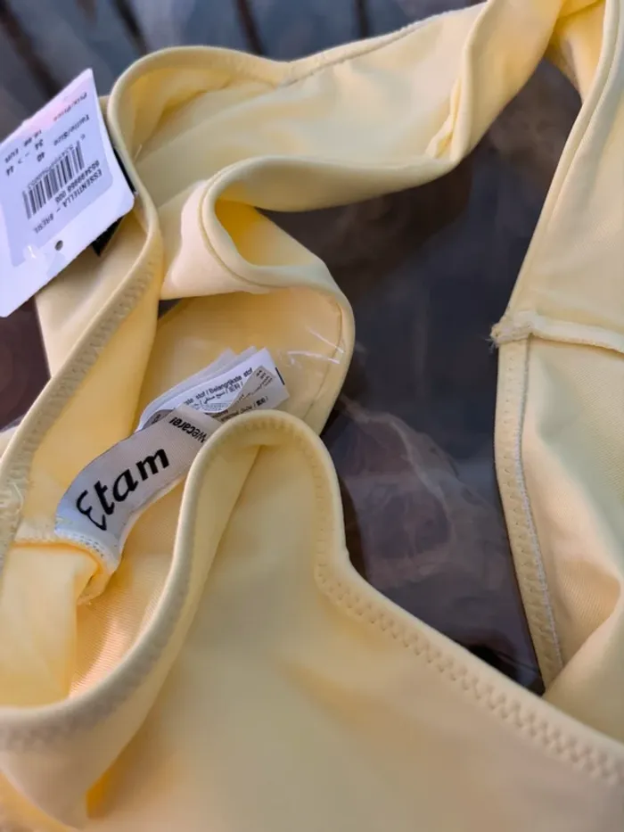 Bas de maillot de bain Etam bresil pastel jaune 40 - photo numéro 5