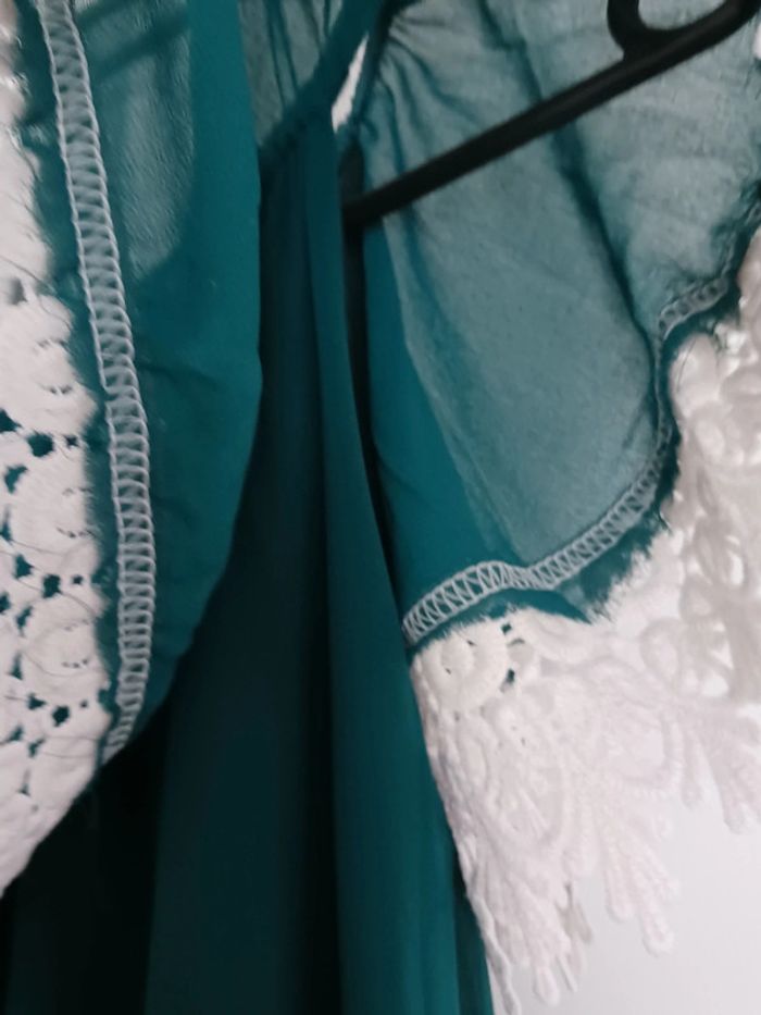 Robe d'été bleu emeraude taille XL42 - photo numéro 3