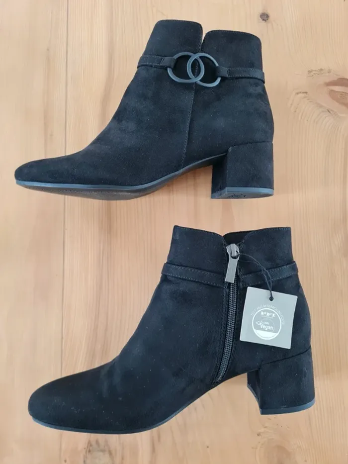 Bottines neuve noir Tamaris 39 - photo numéro 3