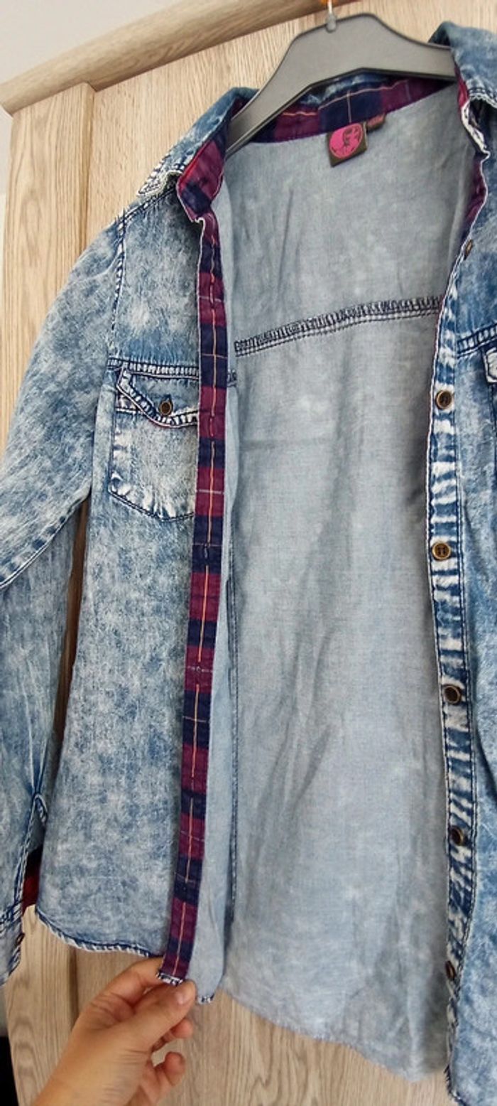 Chemise jean fille 12 ans bilook - photo numéro 5