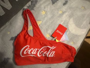 Haut de maillot de bain Jennyfer Coca Cola taille M jamais porté