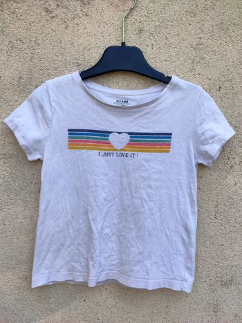 T.shirt blanc Kiabi taille 5 ans