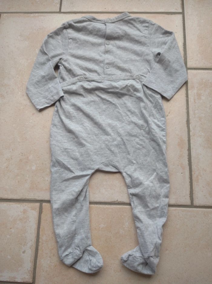 Pyjama été léger Mixte 12 mois douce nuit Oiseau Mots d'enfants - photo numéro 4