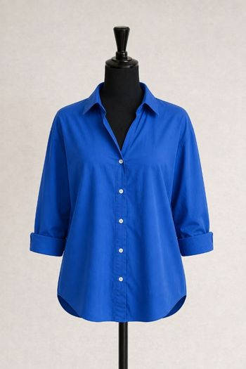 Chemise oversize bleu femme Taille 34