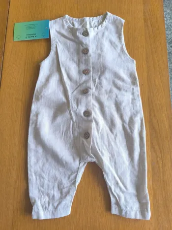 306743 salopette beige garçon 1 mois sans marque