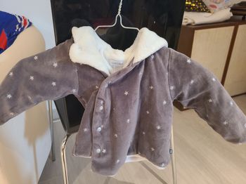 Veste chaude 9 mois étoiles