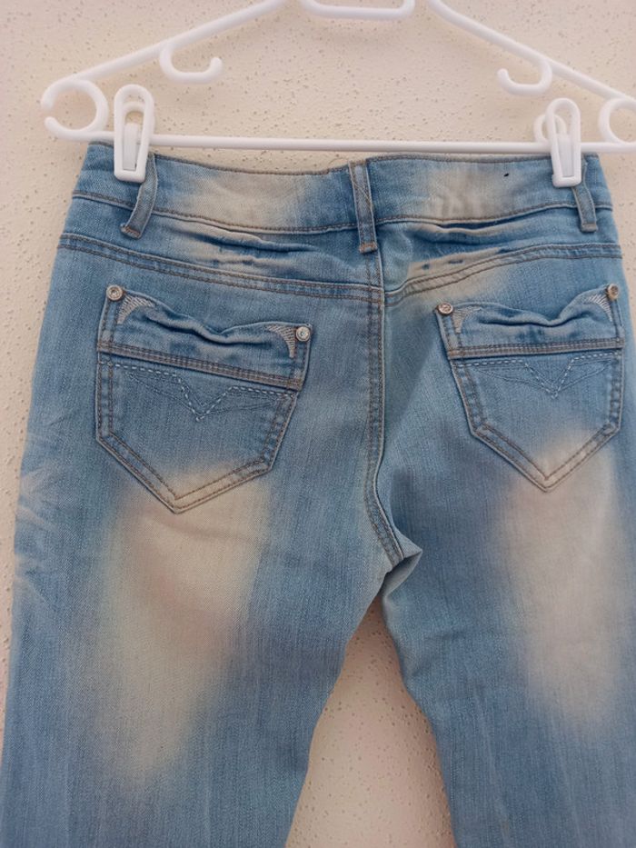 Pantalon jeans Femmes délavé Taille : 38 - photo numéro 11