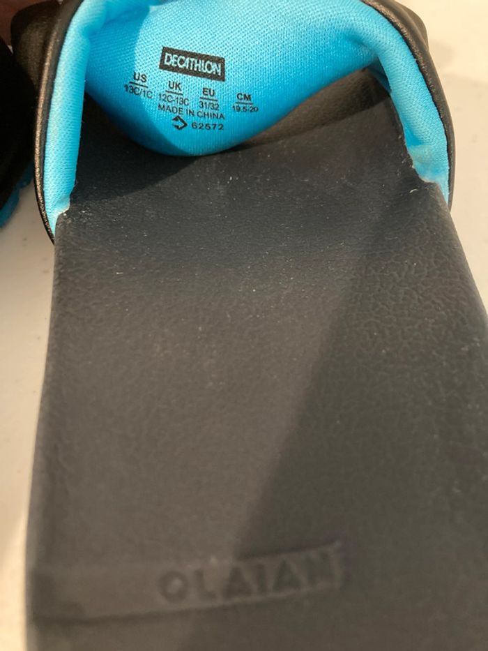Claquettes décathlon (Olaian) taille EU 31/32 - photo numéro 3