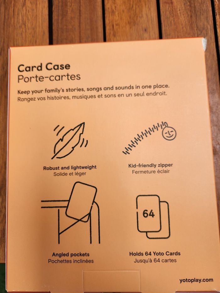 porte cartes yoto orange - photo numéro 2