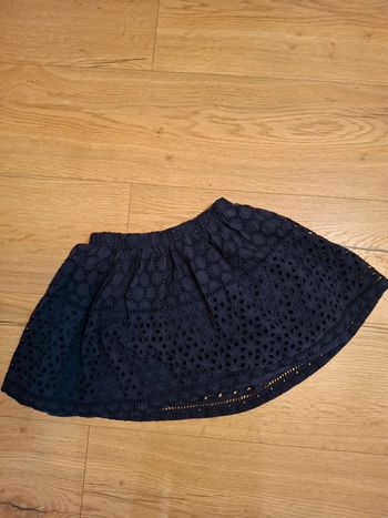 Jupe bleu nuit h&m taille 6 / 7 ans fille