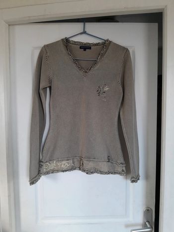 Joli pull cintré en coton terre de  marins taille 1