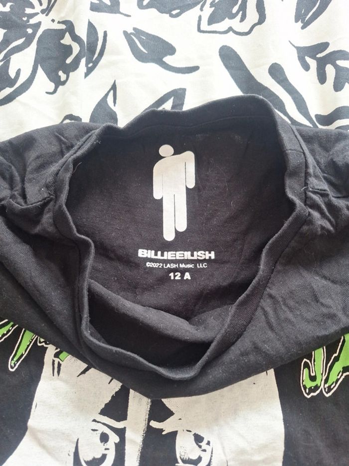 T-shirt billet eilish 12 ans - photo numéro 2
