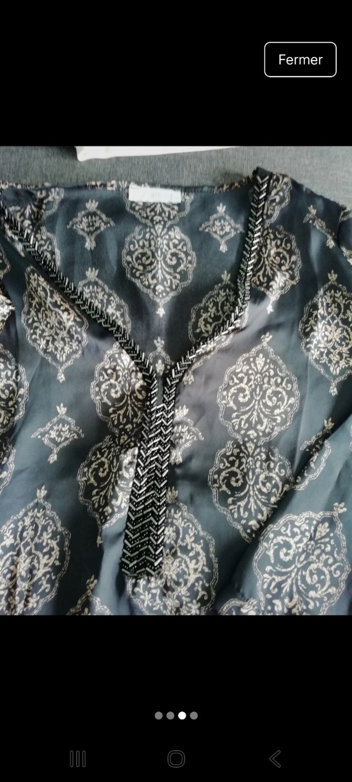 Tee shirt long ou robe très courte promod M - photo numéro 2