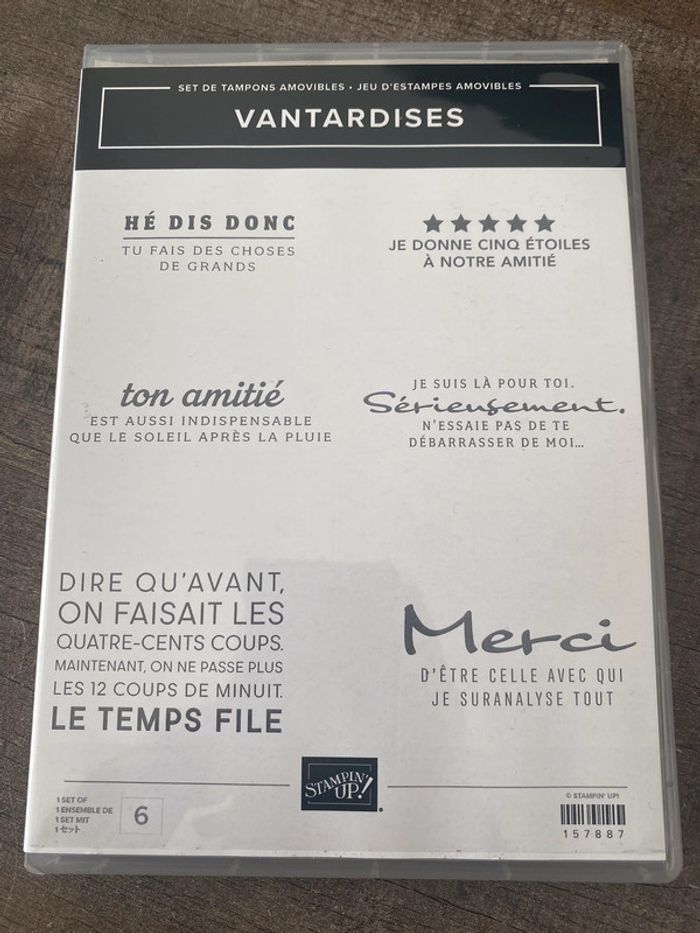 Tampons vantardises Stampin Up