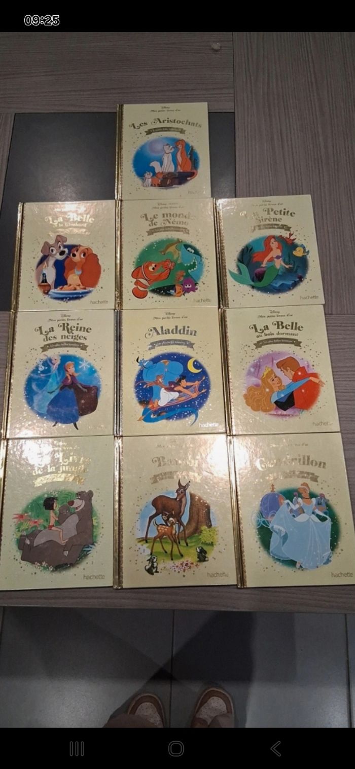 Lot 10 livres mes petits livres d'or