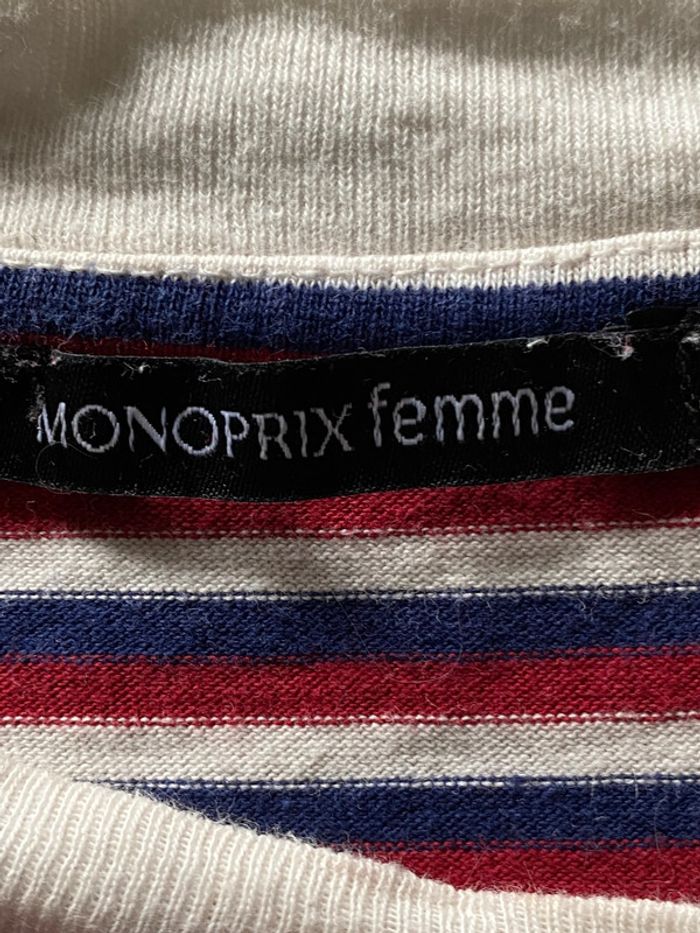 T-Shirt façon marinière Monoprix - photo numéro 6