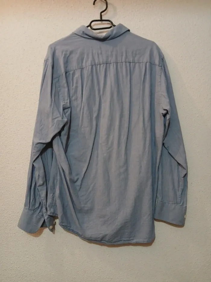 Chemise homme bleu clair " mise au green" taille L - photo numéro 4