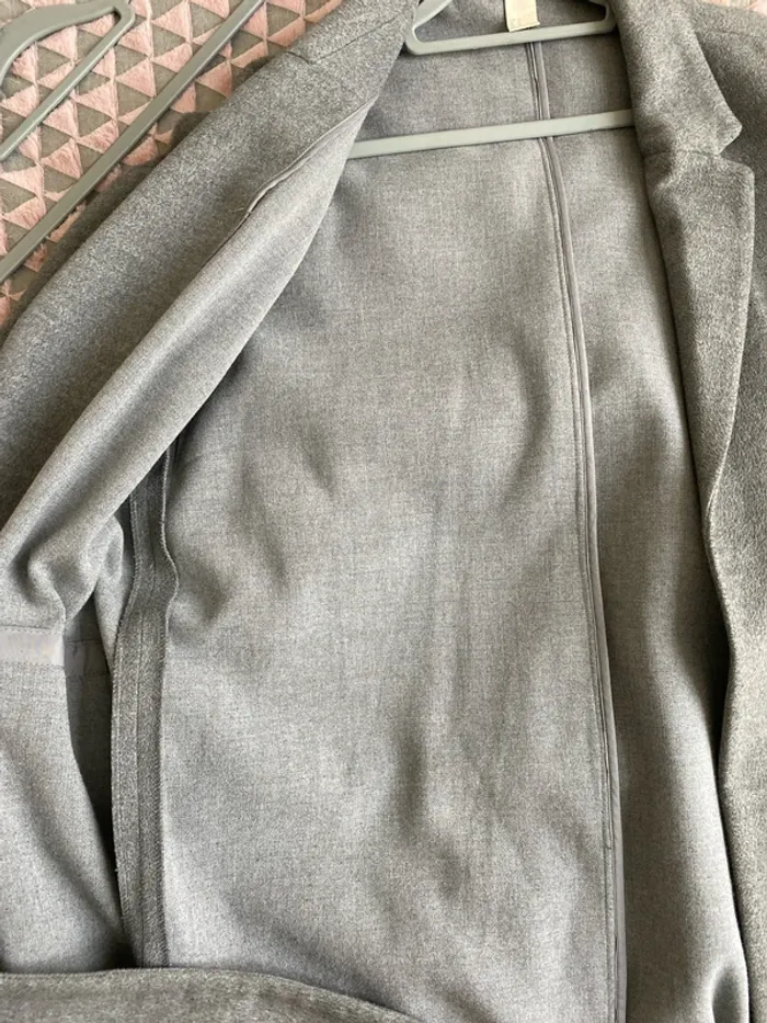 Manteau long gris H&M - photo numéro 7