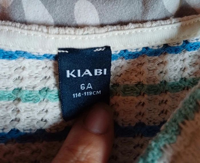 Haut crochet rayé fille kiabi taille 6 ans - photo numéro 2