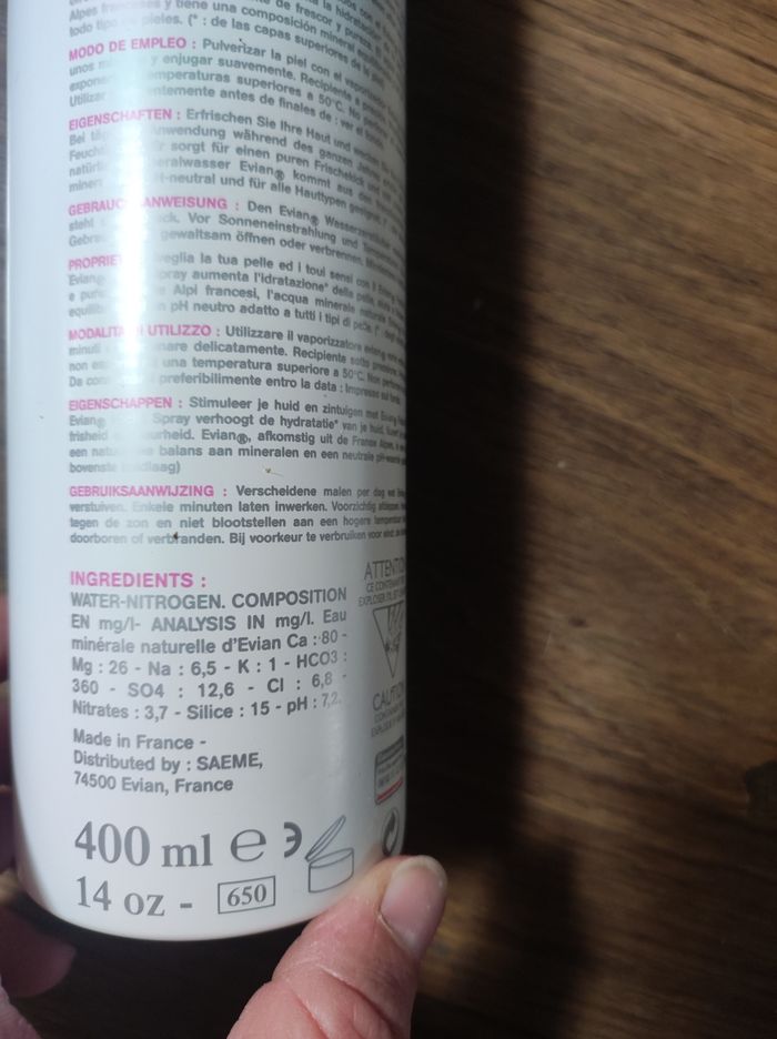 Brumisateur Evian 400ml comme neuve - photo numéro 3