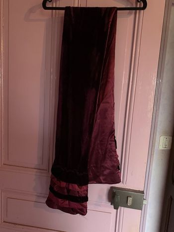 écharpe velours violette