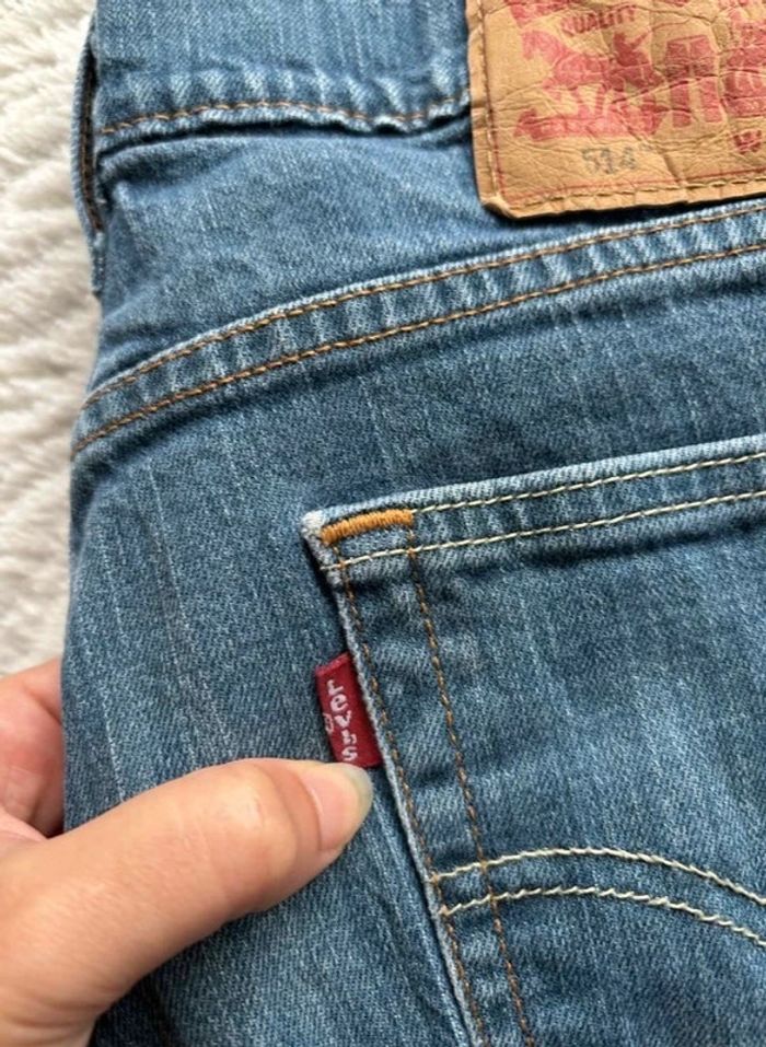 Jean Levi’s 514 Homme - Coupe slim taper straight fit Bleu Taille M 38/40 W29 Mexique 00s y2k - photo numéro 3