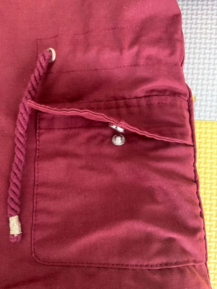 Blouson manteau bordeaux Vertbaudet 12M - photo numéro 6