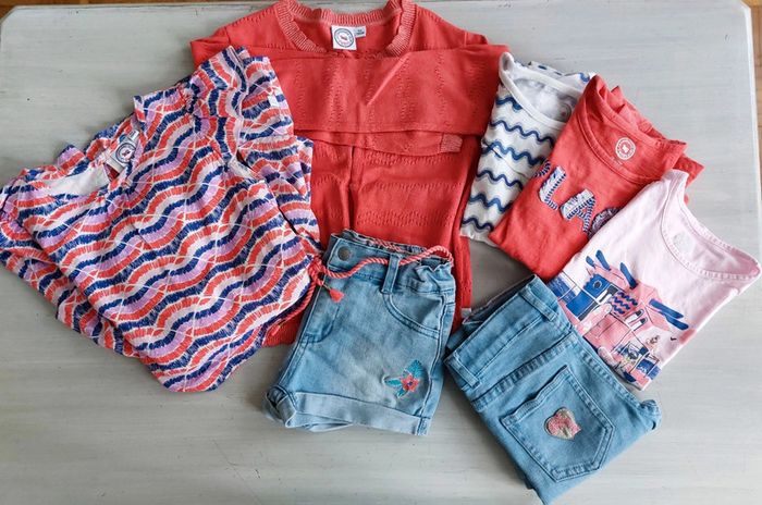 Lot 6 pièces printemps été 4-5A