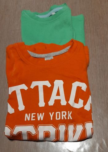 Lot de 2 t-shirts garçon 110-116