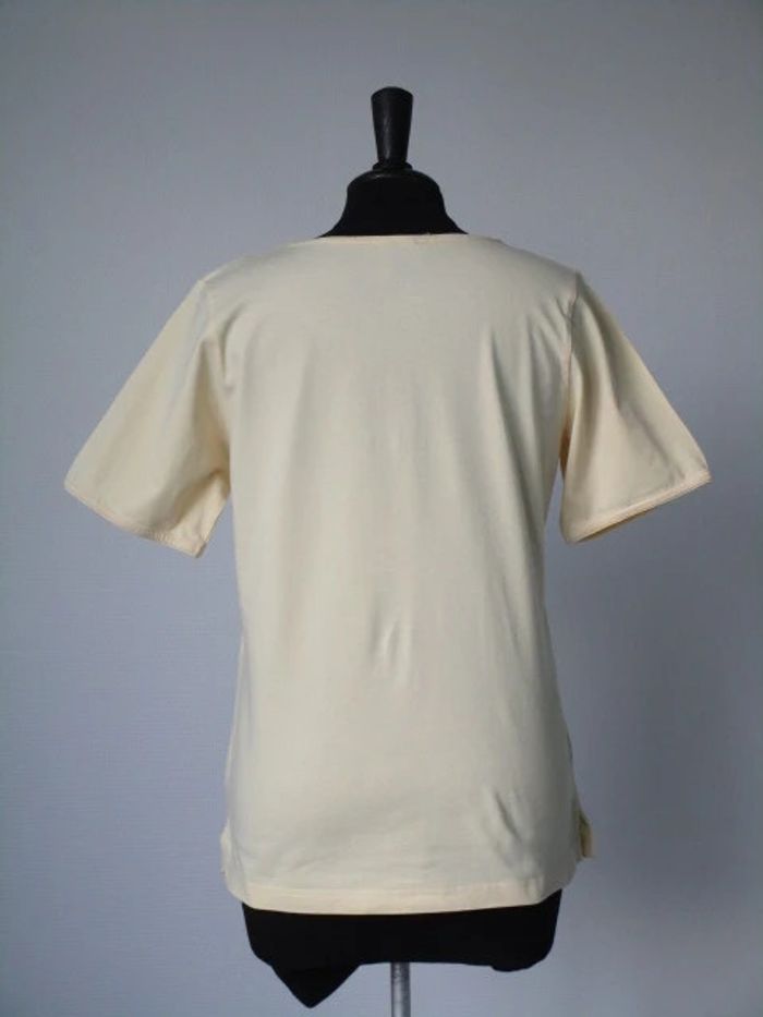 T-shirt jaune vintage vélo 38 TBE - photo numéro 6