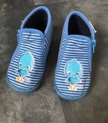 Chaussons poussins bleu 20 TOOTI