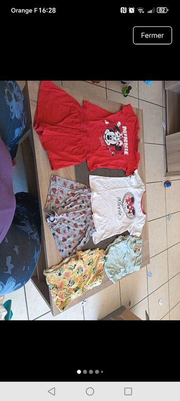 Lot Minnie été taille 8 ans 