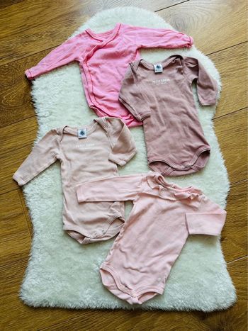 Lot de 4 bodies manches longues | Taille 3 mois