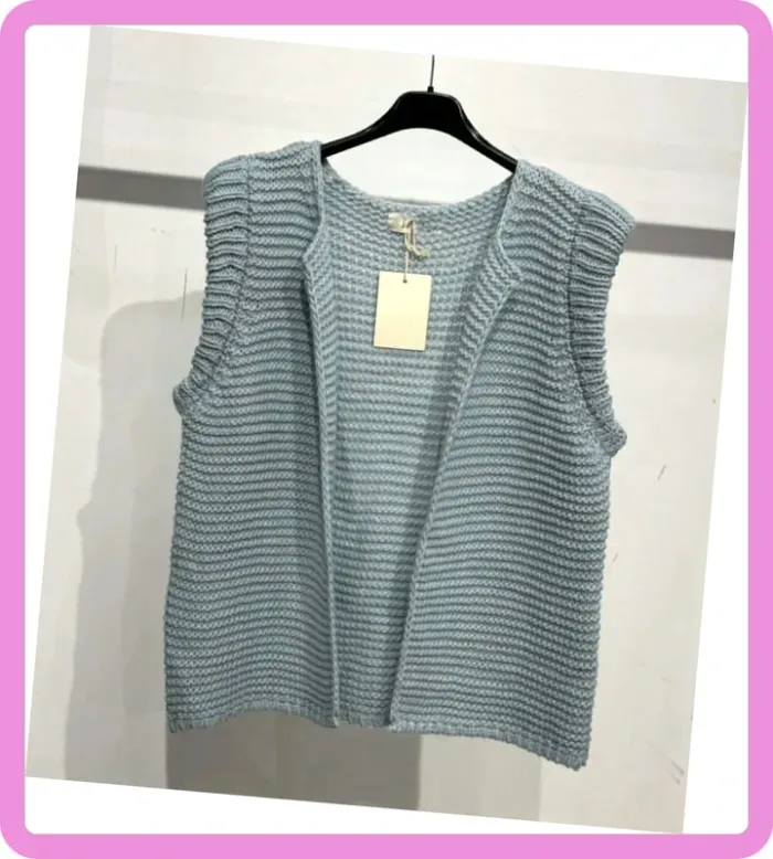 Gilet en maille sans manches - Taille Unique - Neuf avec étiquette - photo numéro 2