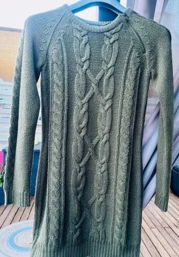 Robe hiver verte