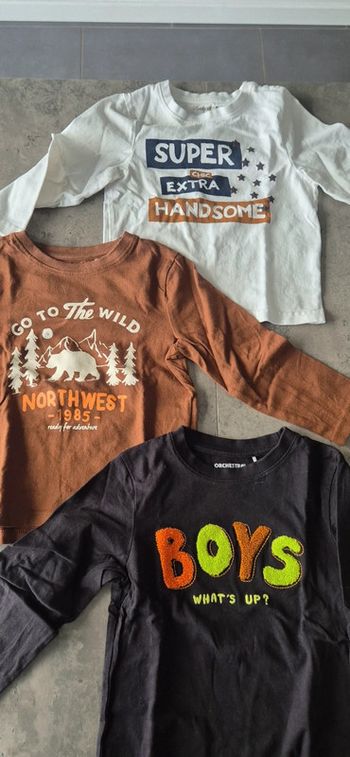 Lot de 3 Tee-shirts manches longues