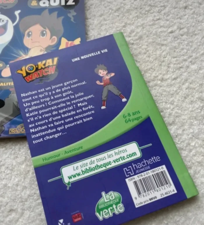 Y o-kai watch bibliothèque verte 6-8 ans + cahier d’activité offert - photo numéro 3