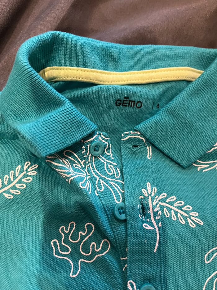 T-shirt polo gemo 4 ans - photo numéro 2