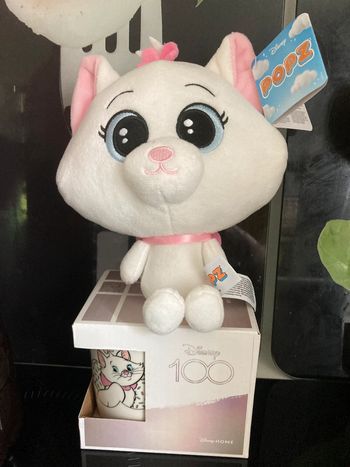 Peluche + tasse Marie 100 ans Disney