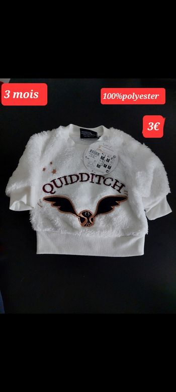 Pull fille 3 mois Harry Potter 