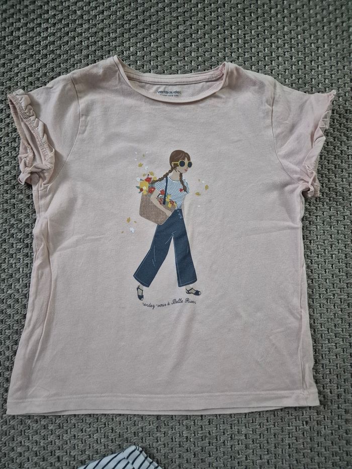 Lot de 4 Tshirts mc fille - 8 ans - photo numéro 6