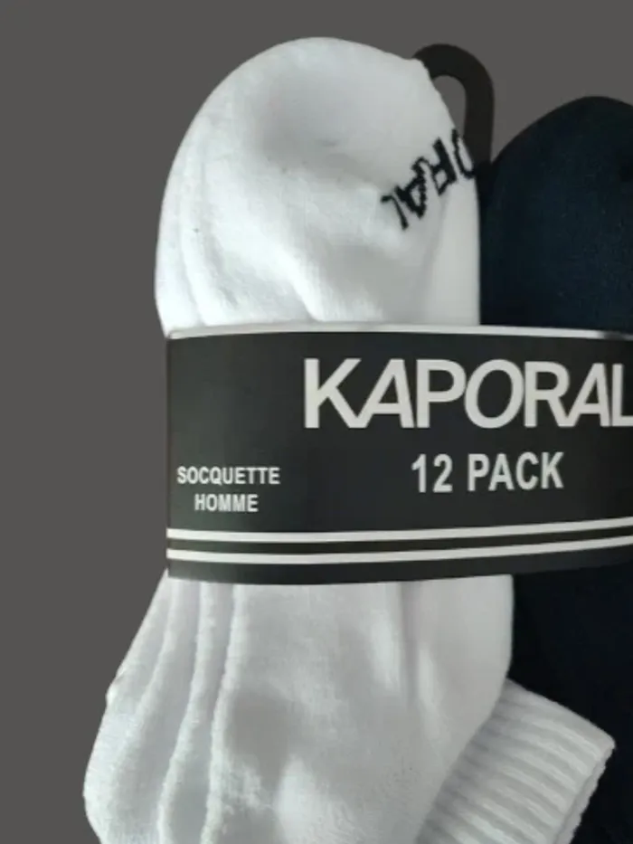Lot de 12 paires de chaussettes invisibles homme Kaporal - photo numéro 2
