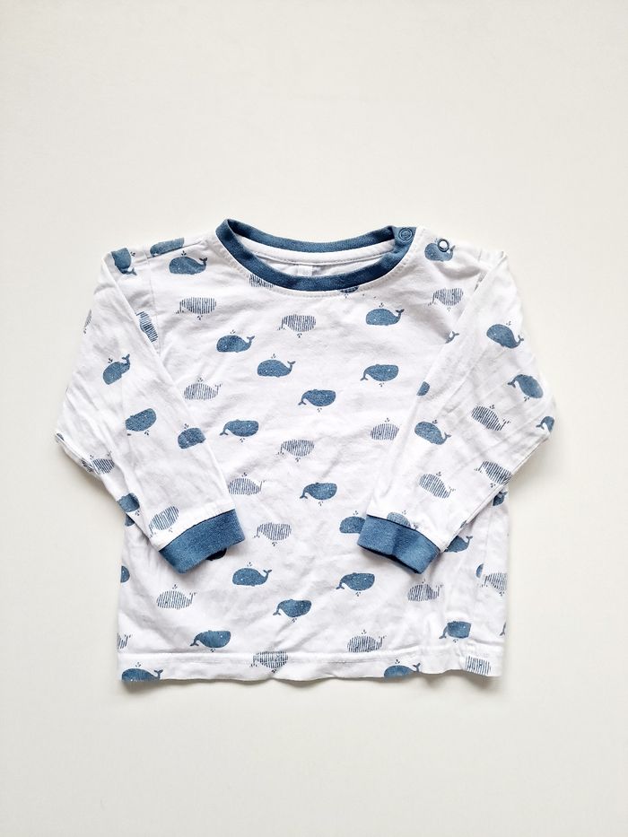 Zeeman - Pyjama 2 pièces, manches longues + pantalon - Baleines (18 mois) - photo numéro 2