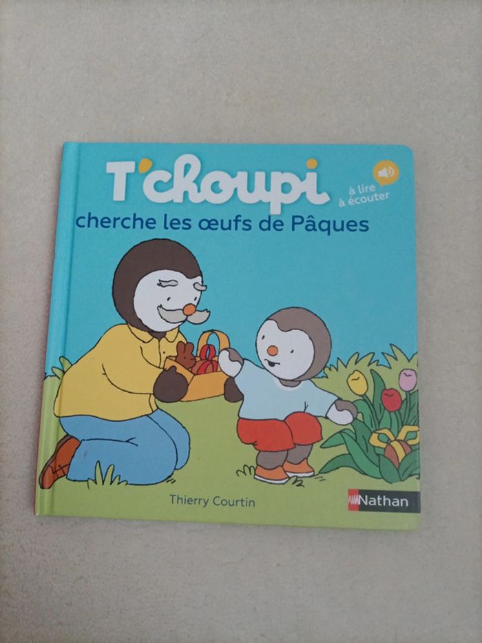 Livre T'choupi cherche les œufs de Pâques