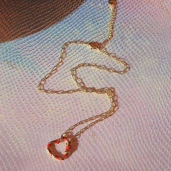 Collier cœur acier inoxydable - photo numéro 2