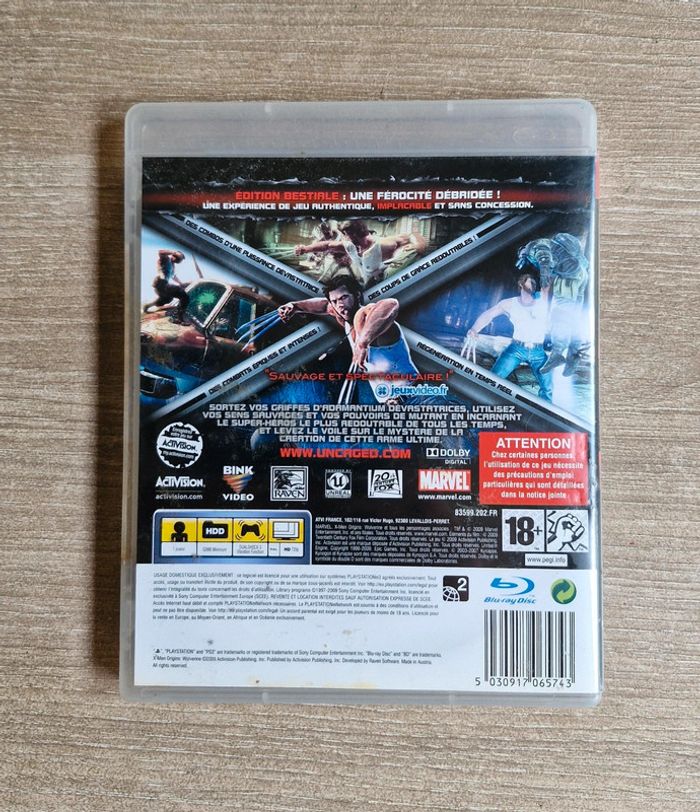 X-Men Origins Wolverine Edition Bestiale PlayStation 3 PS3 - photo numéro 3